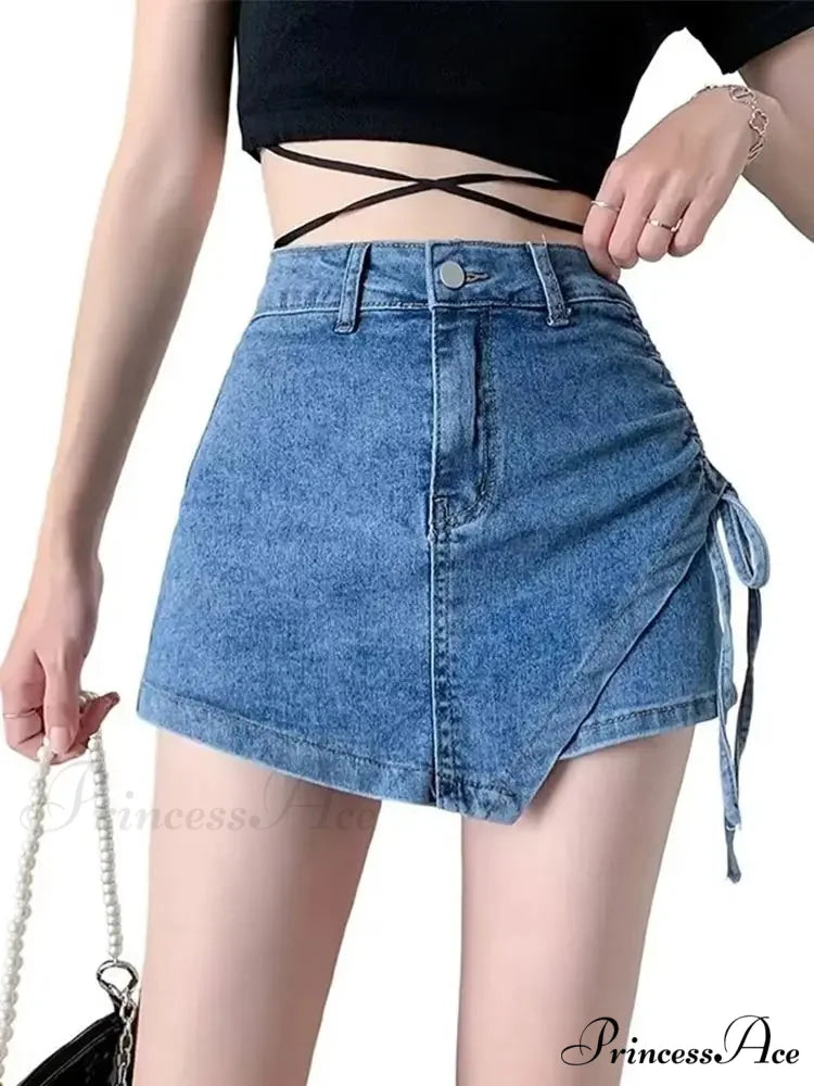 Cinch Khaki Informal Skirt Blue / S skirts-250223