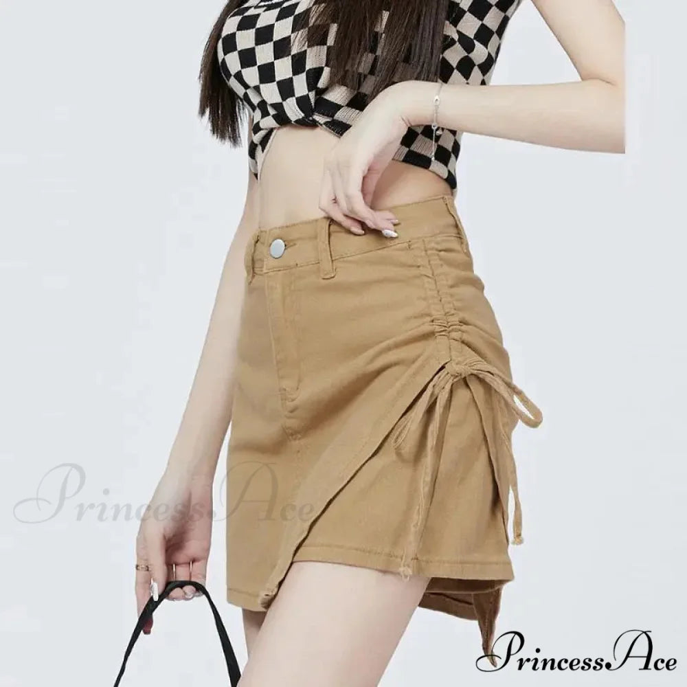 Cinch Khaki Informal Skirt skirts-250223