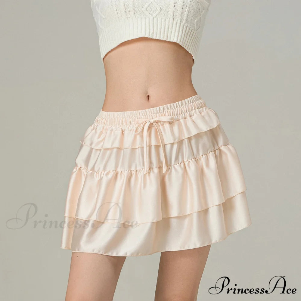 Cinch Layered Frills Skirt Ivory / S skirts-250223