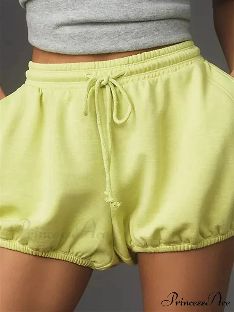 Cinch Mid Waist Baggy Short green / S short-250223