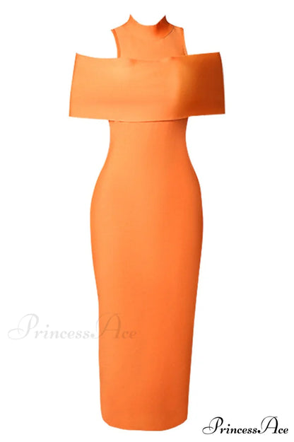 Clara Off Stylish Shoulder Bandage Dress