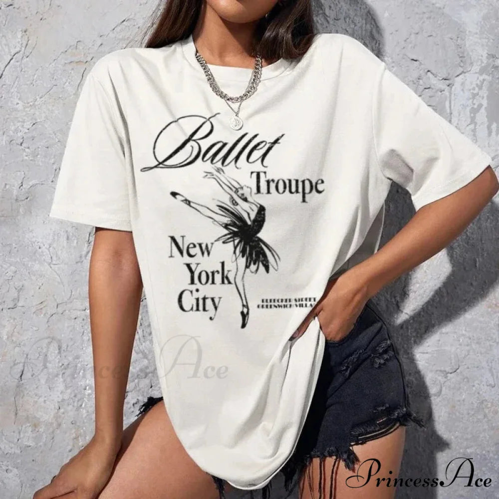 Classic Ballet T-shirt WHITE / S t-shirt-250223