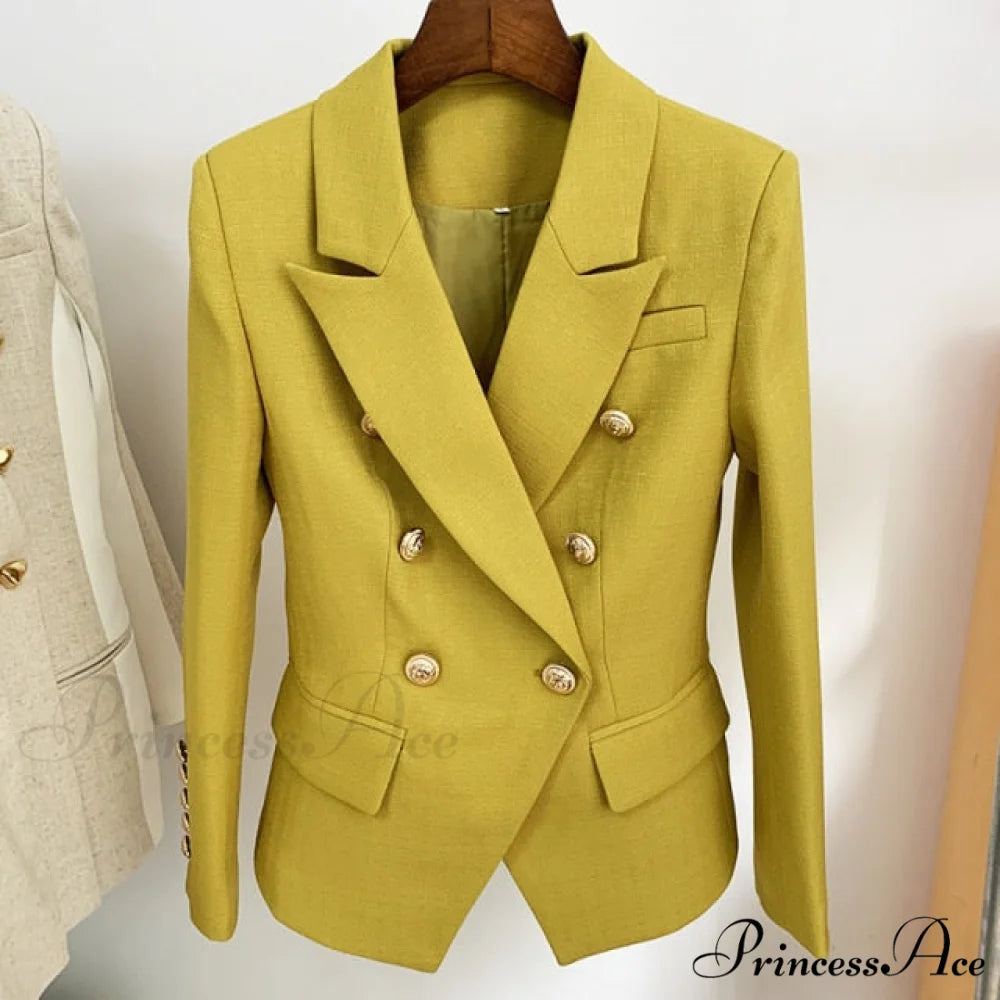 Classic Baroque Designer Blazer mustard / S