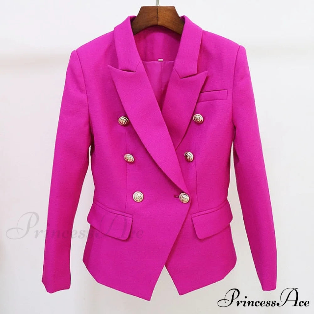 Classic Baroque Designer Blazer Purple / S