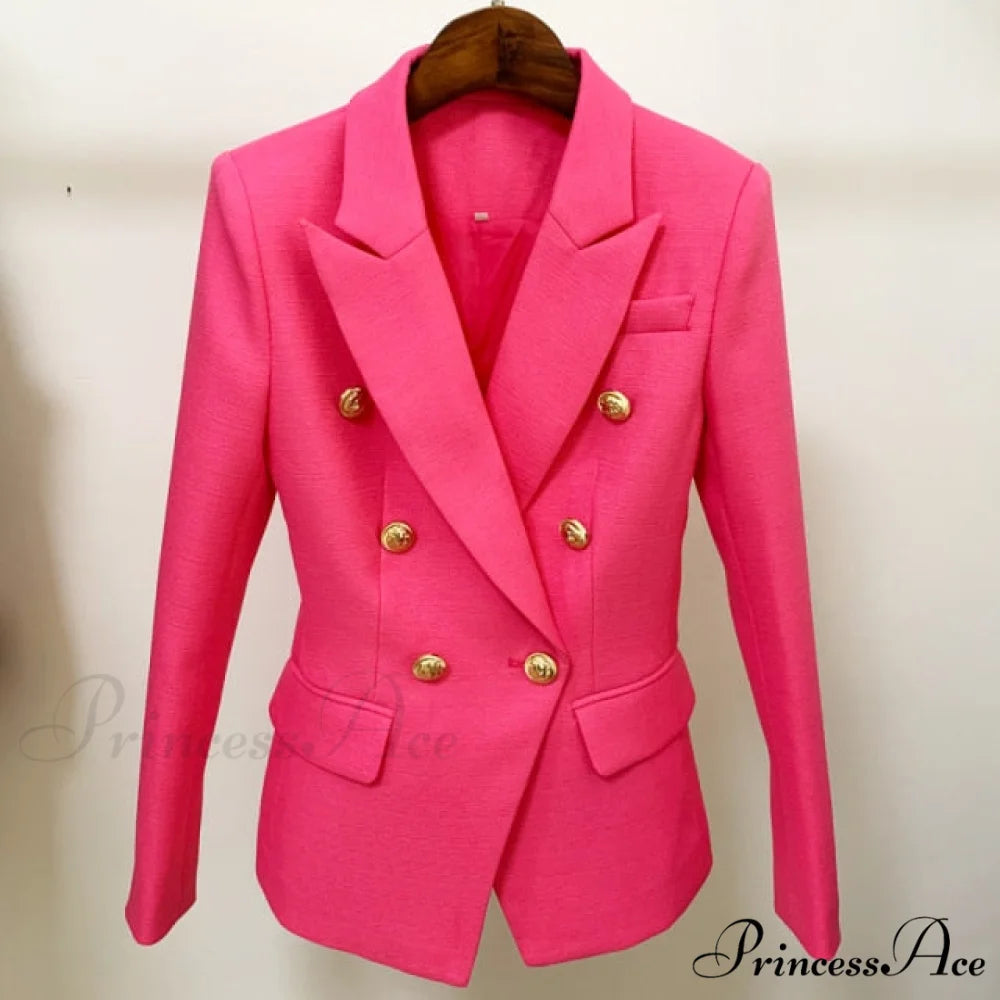 Classic Baroque Designer Blazer rose red / S