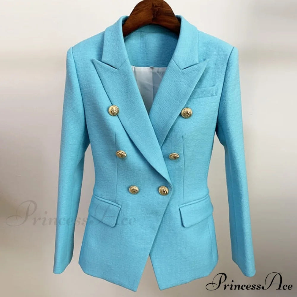 Classic Baroque Designer Blazer sky blue / S