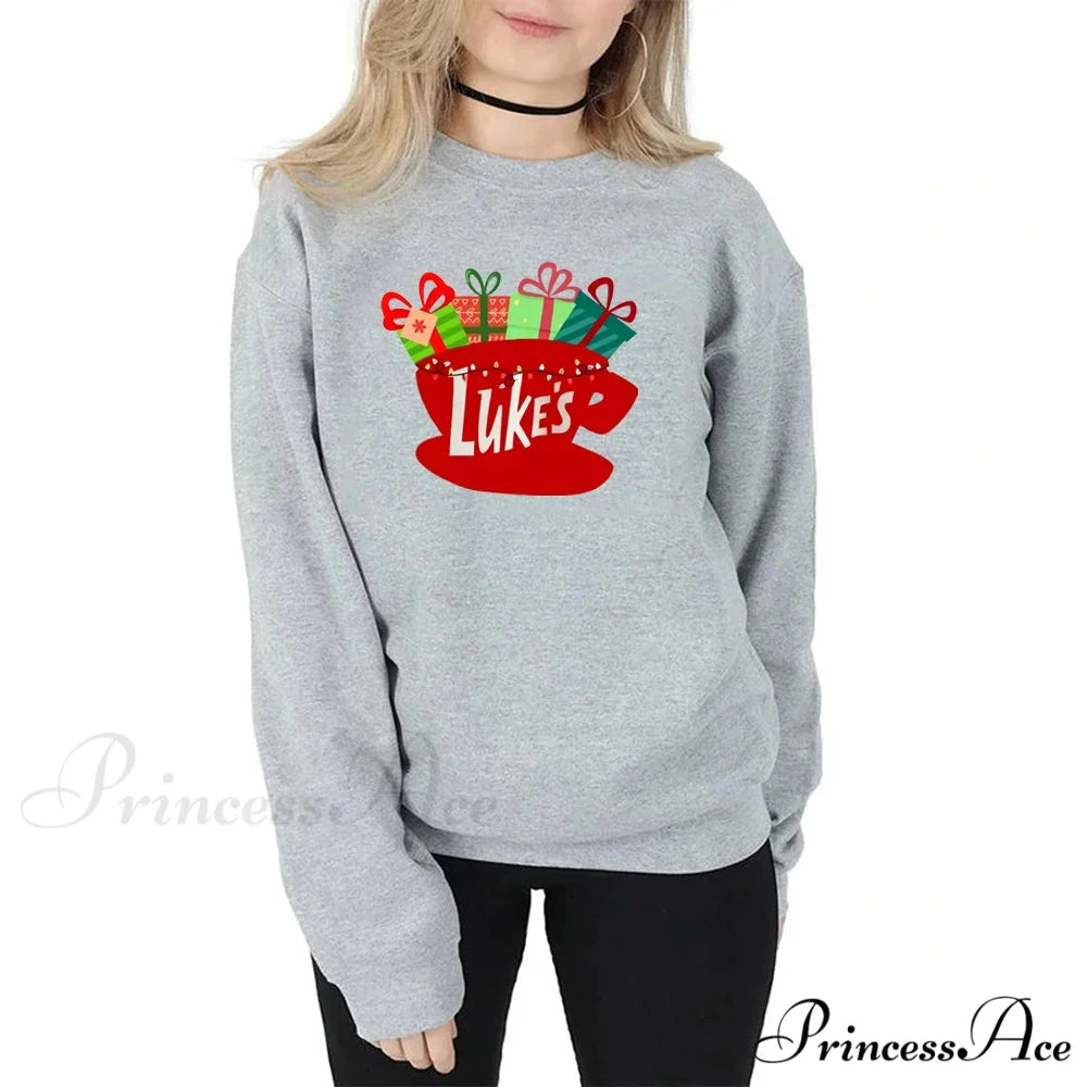 Classic Festive Vintage Show Inspired Cozy Hoodie GRAY / S Sweatshirts & Hoodies-L