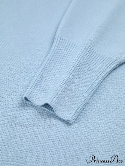 Cloudless Sky Graceful Turtleneck Oversized Sweater