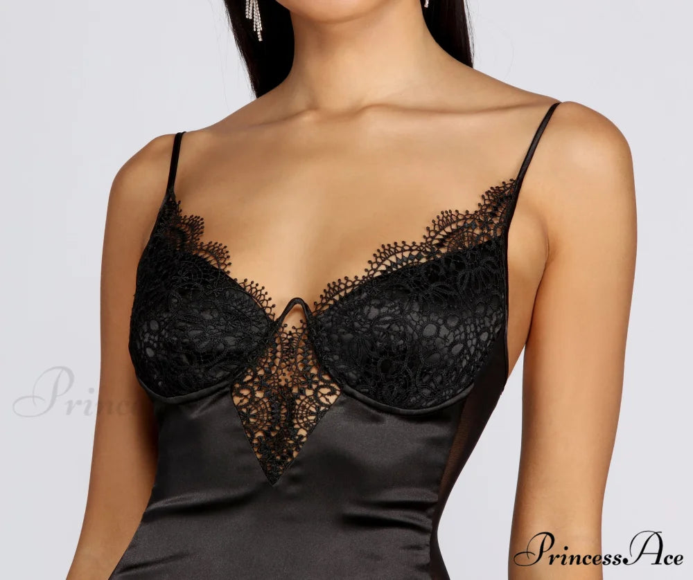 Club Cuts Stylish Satin Mini Dress