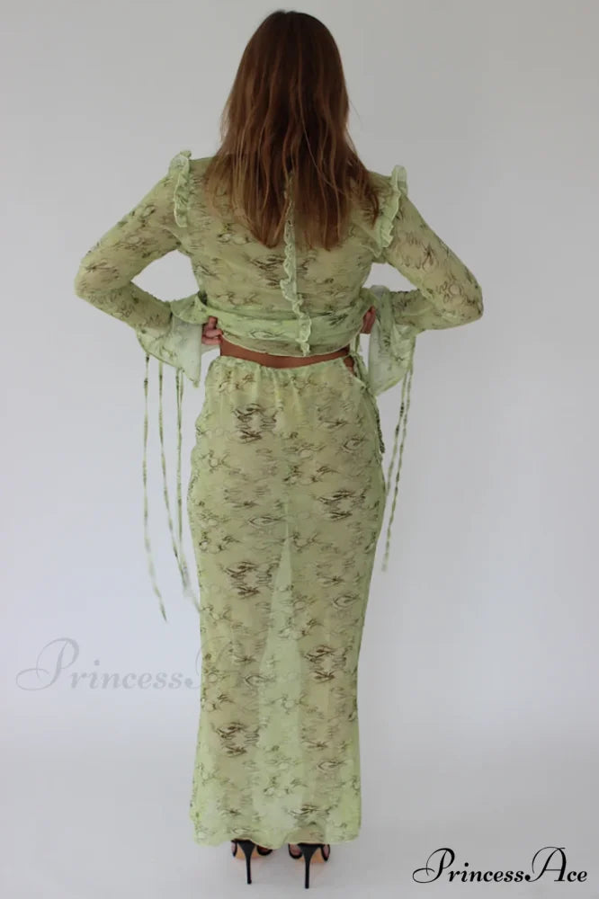 Cobra Blouse Stylish + Skirt Set