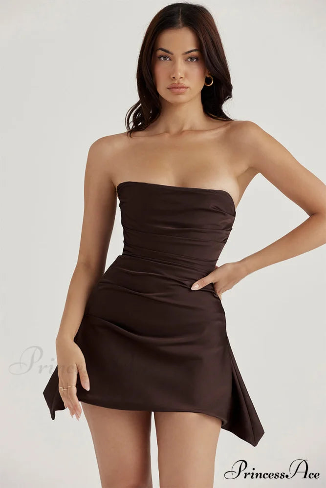 Cocktail Romance Graceful Strapless Mini Dress