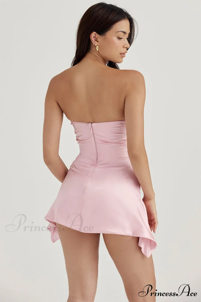 Cocktail Romance Graceful Strapless Mini Dress