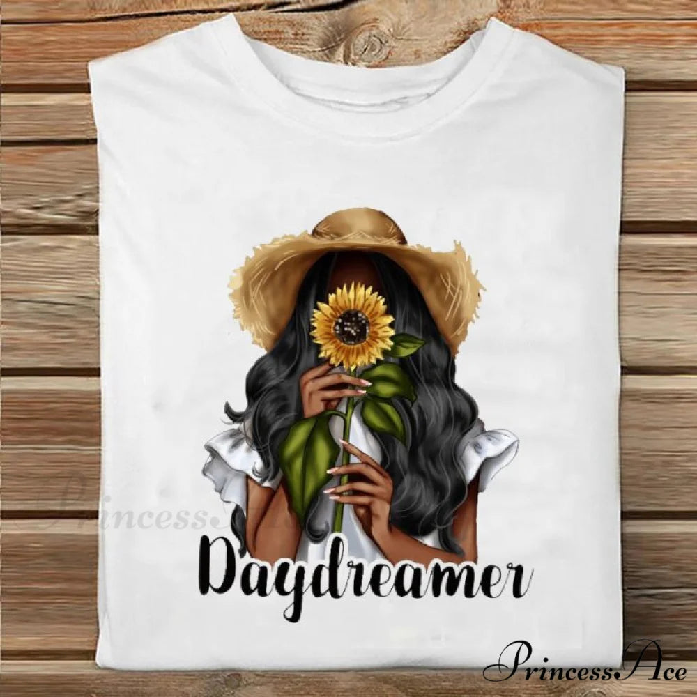 Coffee Love Cartoon Printing Clothes Tshirt