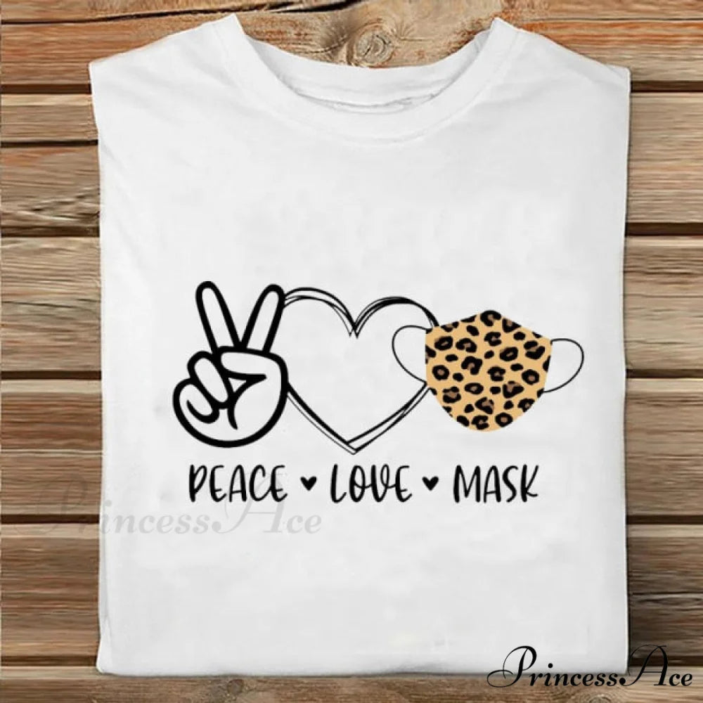 Coffee Love Cartoon Printing Clothes Tshirt