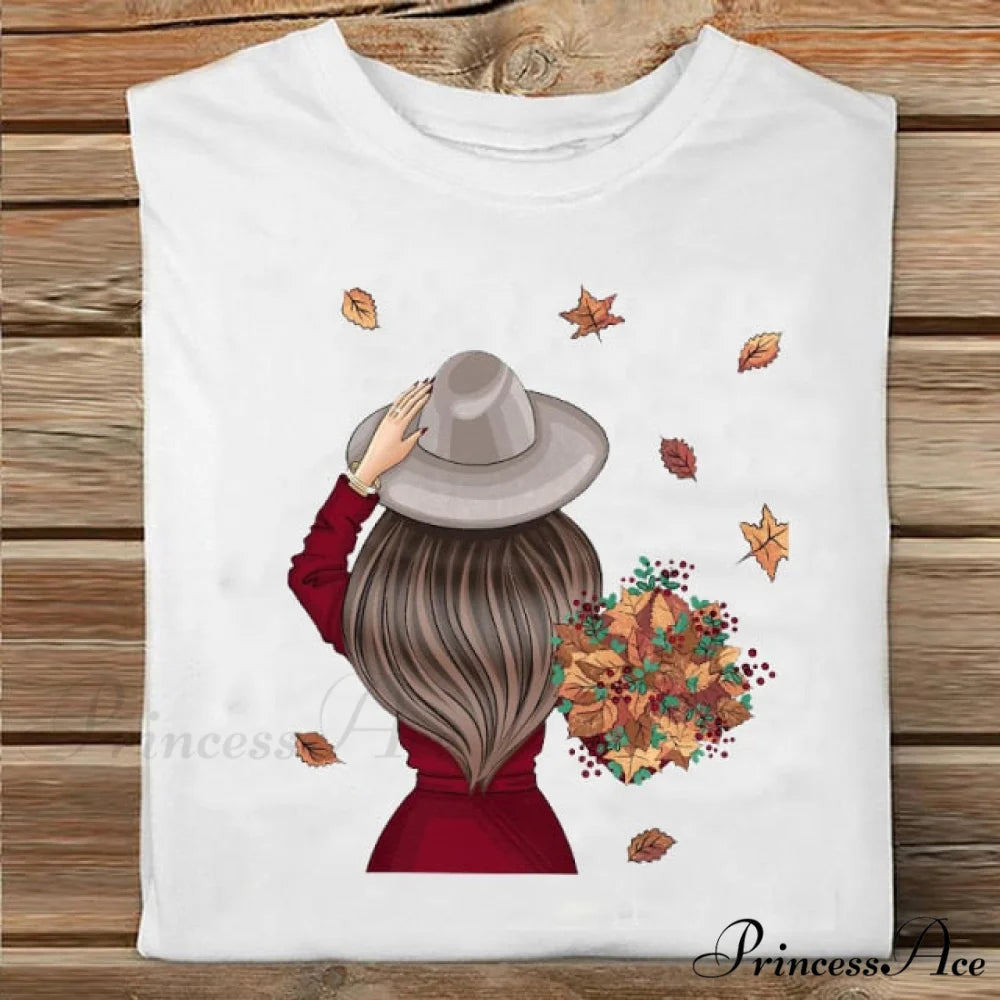 Coffee Love Cartoon Printing Clothes Tshirt