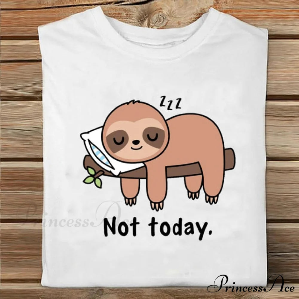 Coffee Love Cartoon Printing Clothes Tshirt koala / S