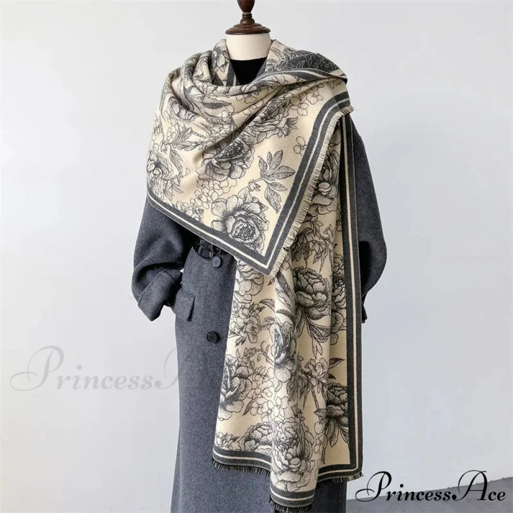 Cold Cashmere Pashmina Wrap Scarf blcak3 scarf-241228