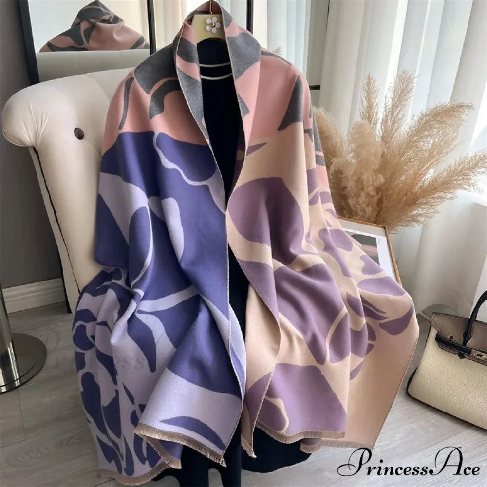 Cold Cashmere Poncho Cover Scarf scarf-241228