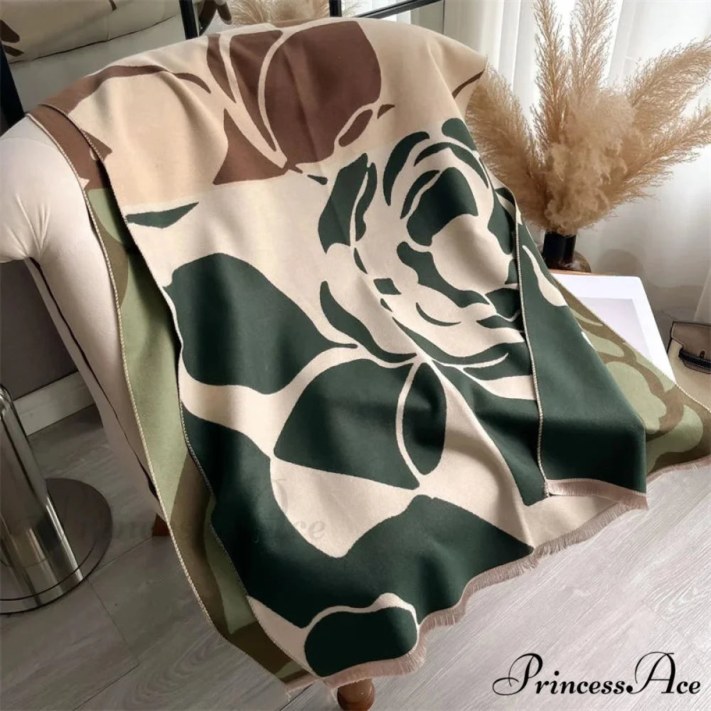 Cold Cashmere Poncho Cover Scarf black 1 scarf-241228