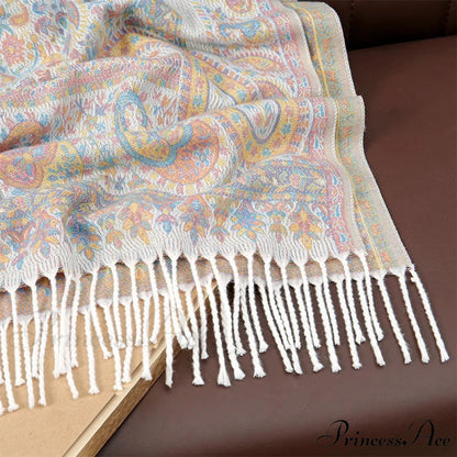Cold Paisley Cashmere Pashmina Scarf scarf-241228