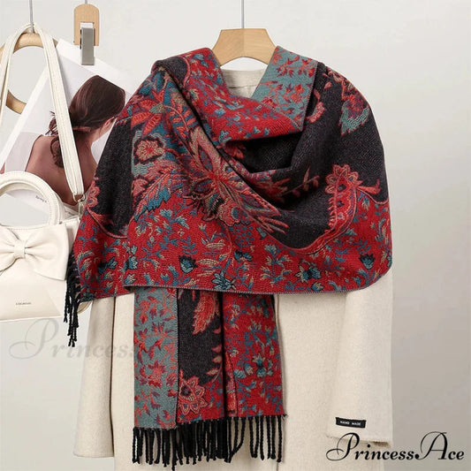 Cold Paisley Cashmere Pashmina Scarf Color1 scarf-241228
