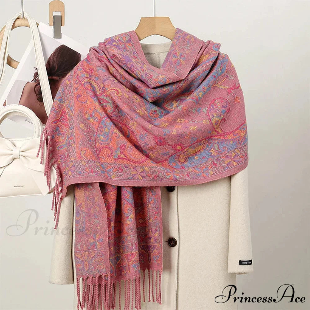 Cold Paisley Cashmere Pashmina Scarf Color15 scarf-241228