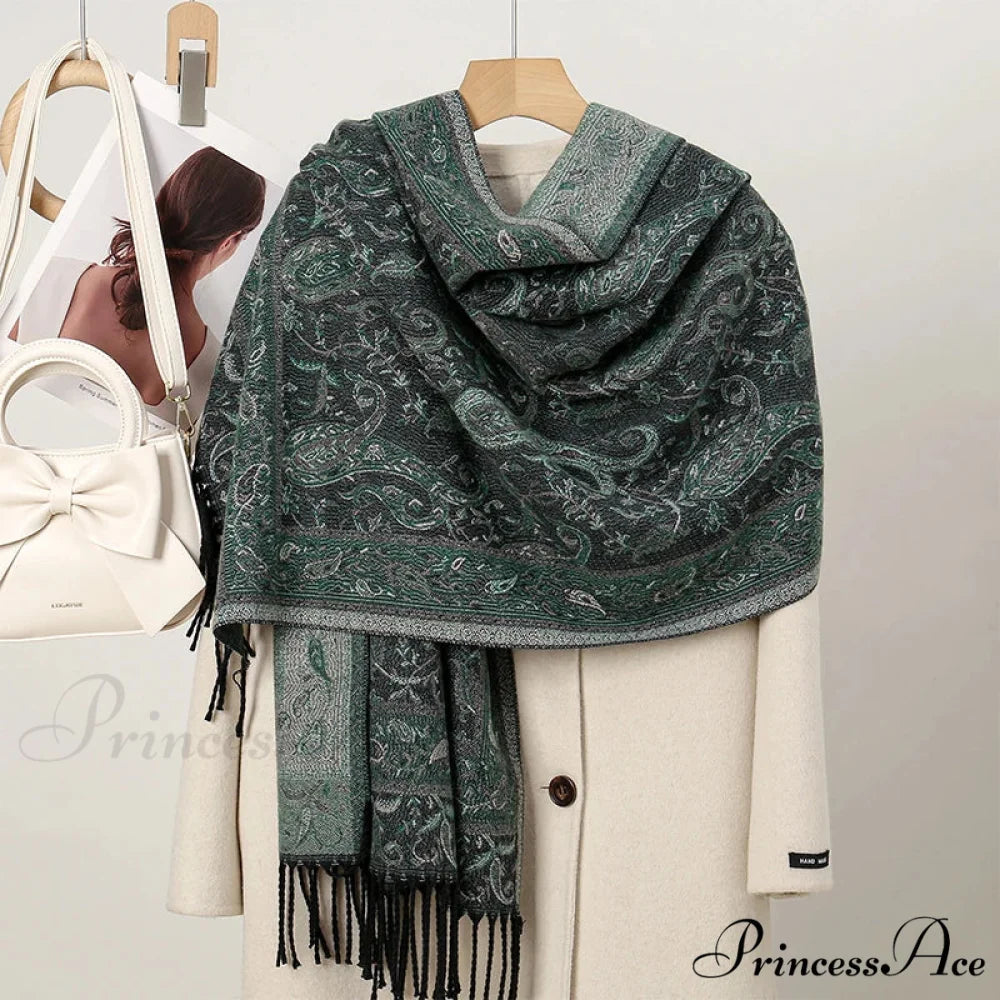 Cold Paisley Cashmere Pashmina Scarf Color18 scarf-241228