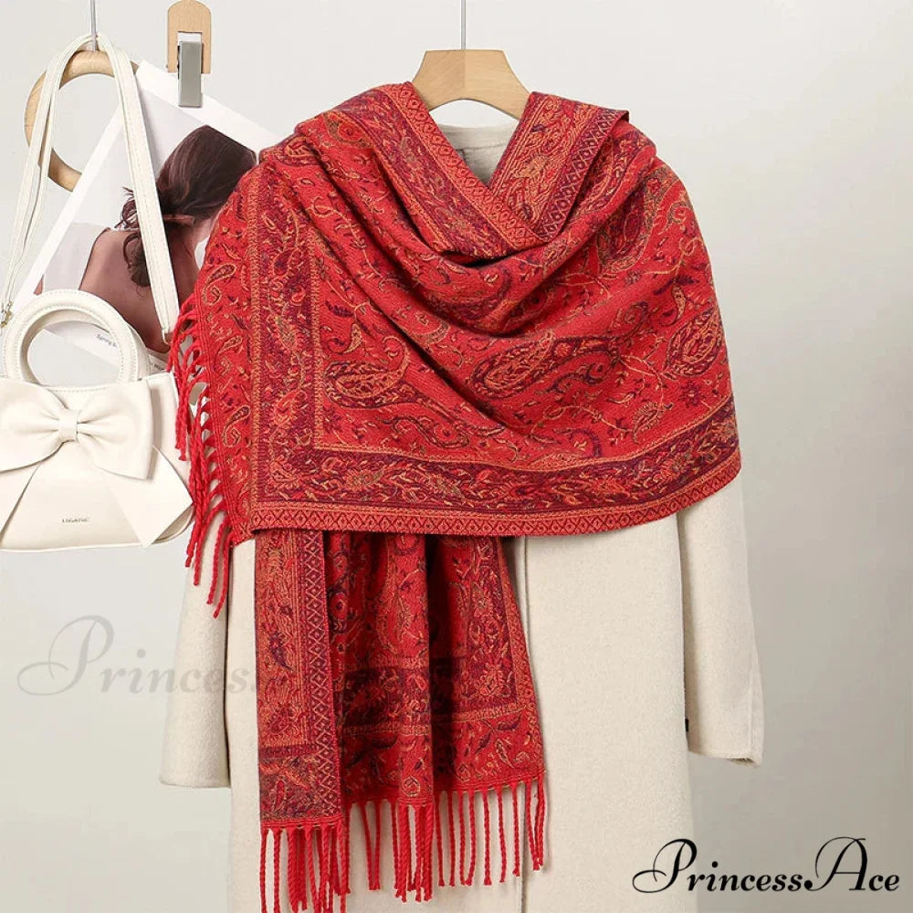 Cold Paisley Cashmere Pashmina Scarf Color19 scarf-241228