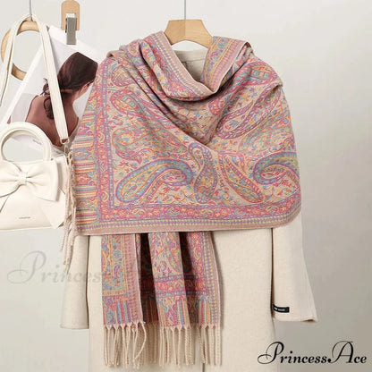 Cold Paisley Cashmere Pashmina Scarf Color2 scarf-241228