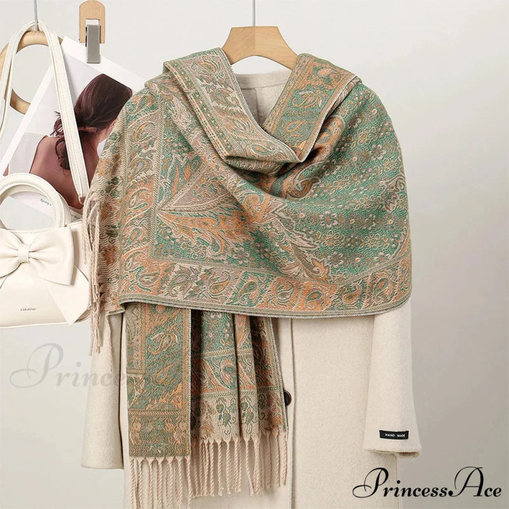 Cold Paisley Cashmere Pashmina Scarf Color20 scarf-241228