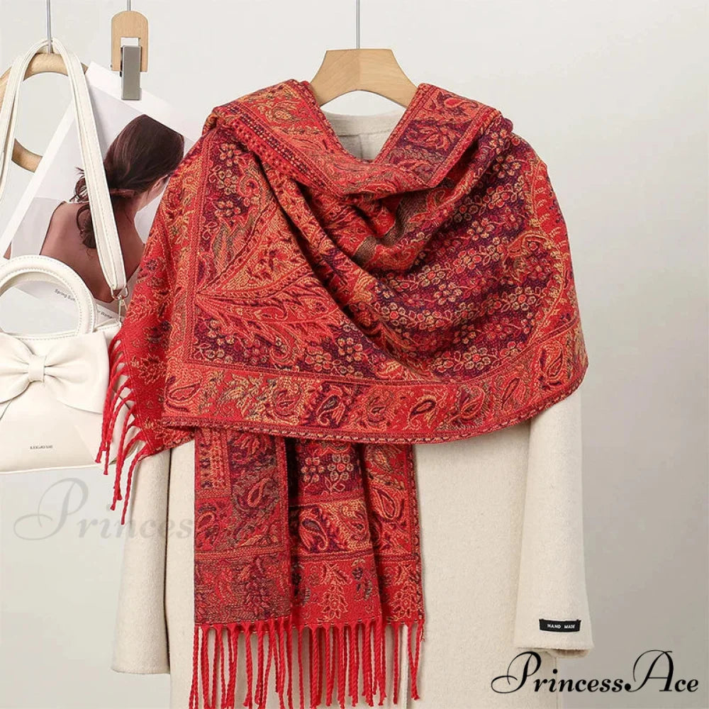 Cold Paisley Cashmere Pashmina Scarf Color21 scarf-241228