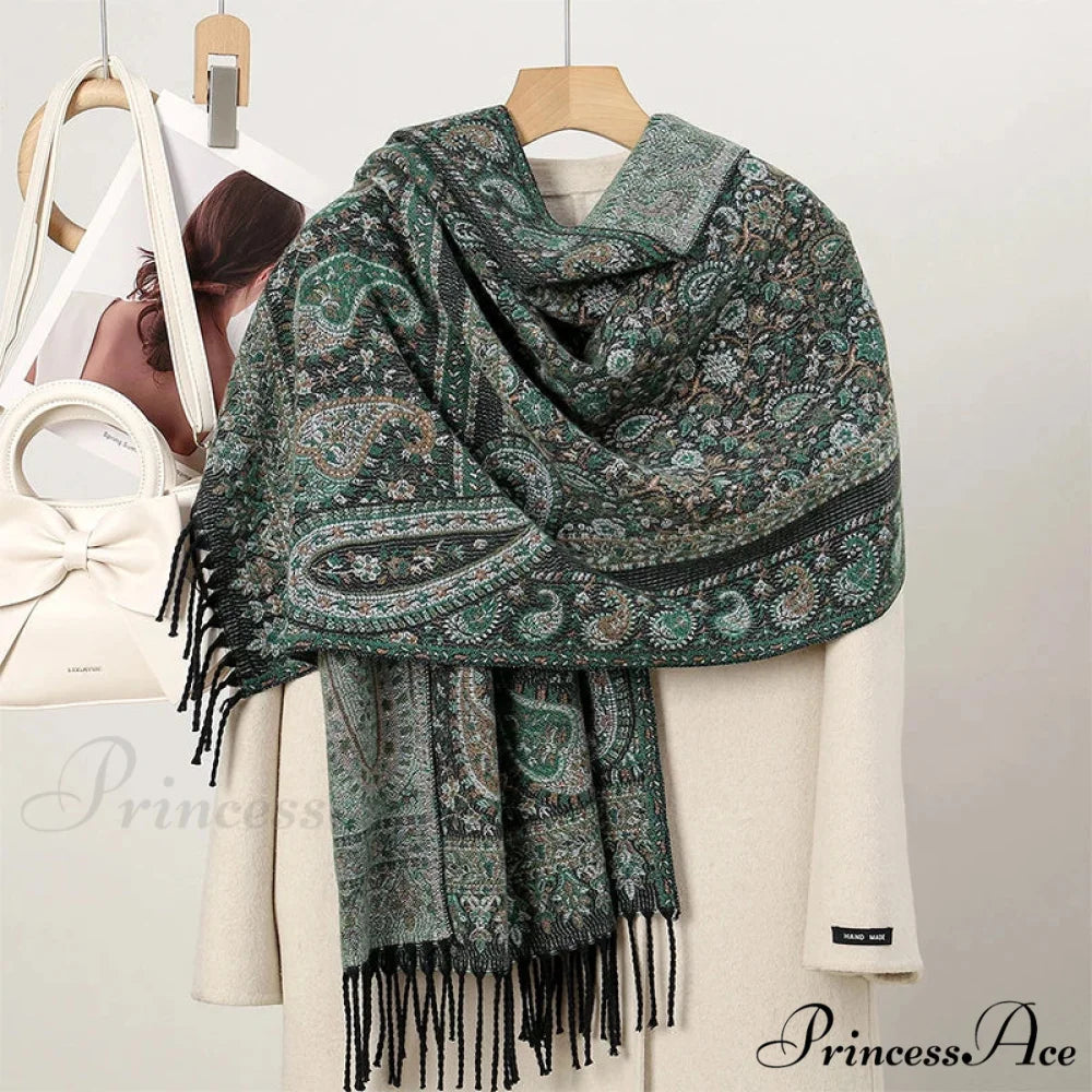Cold Paisley Cashmere Pashmina Scarf Color23 scarf-241228