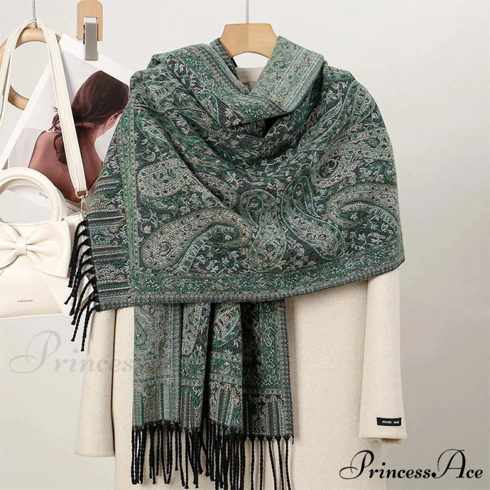 Cold Paisley Cashmere Pashmina Scarf Color4 scarf-241228