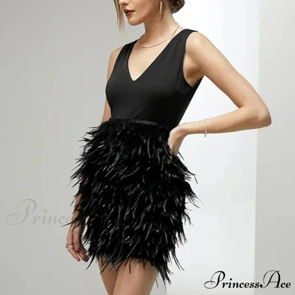 Cold Shoulder Glitter Sequined Lace-Up Deep V-Neck Long-Sleeve Belt Mini Elegant Club Party Vestidos Dress