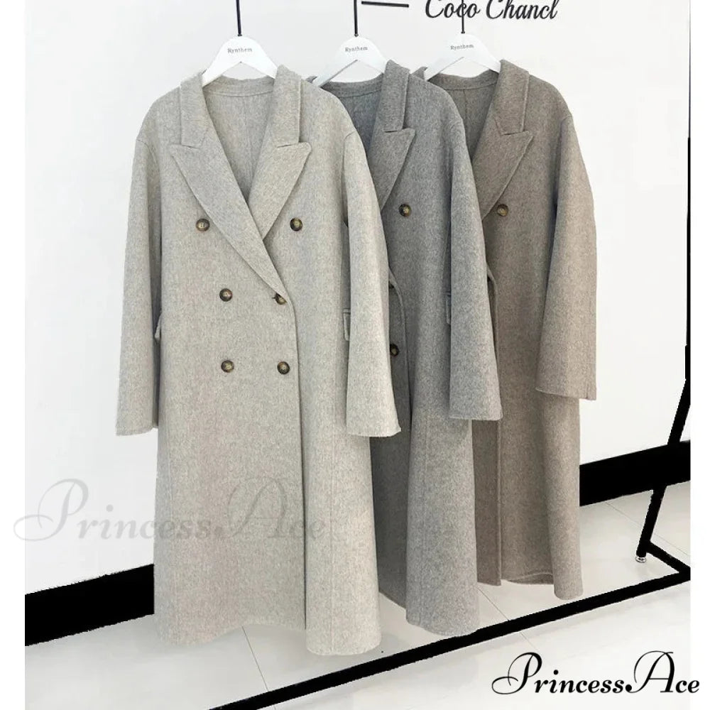 Collar Cashmere Wool Overcoat overcoats-241228