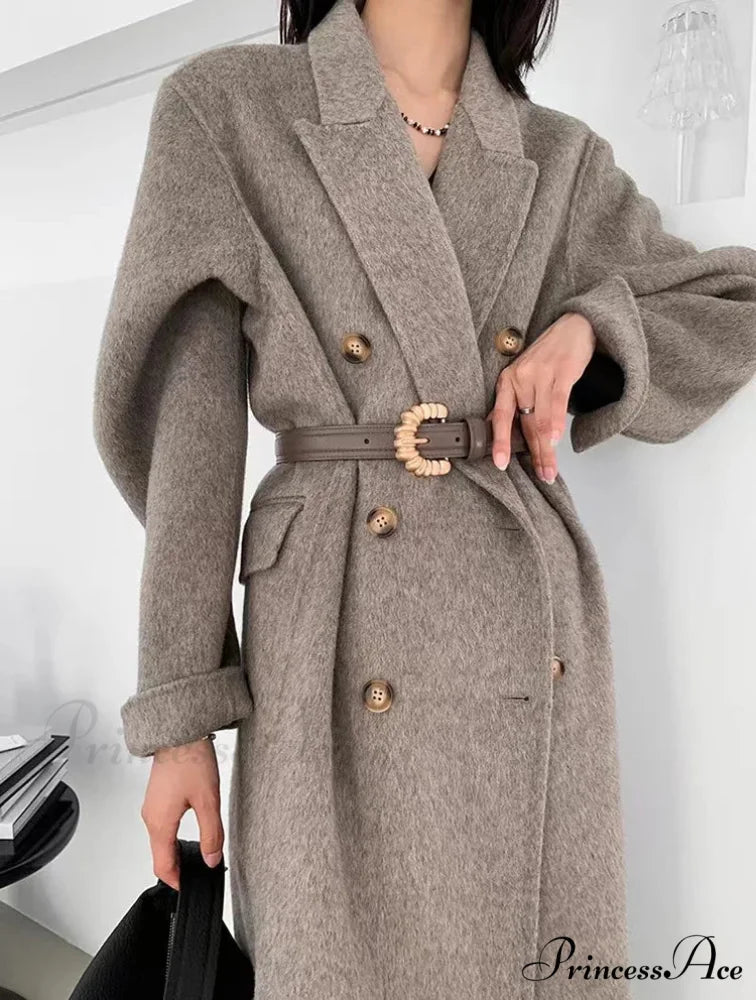 Collar Cashmere Wool Overcoat overcoats-241228