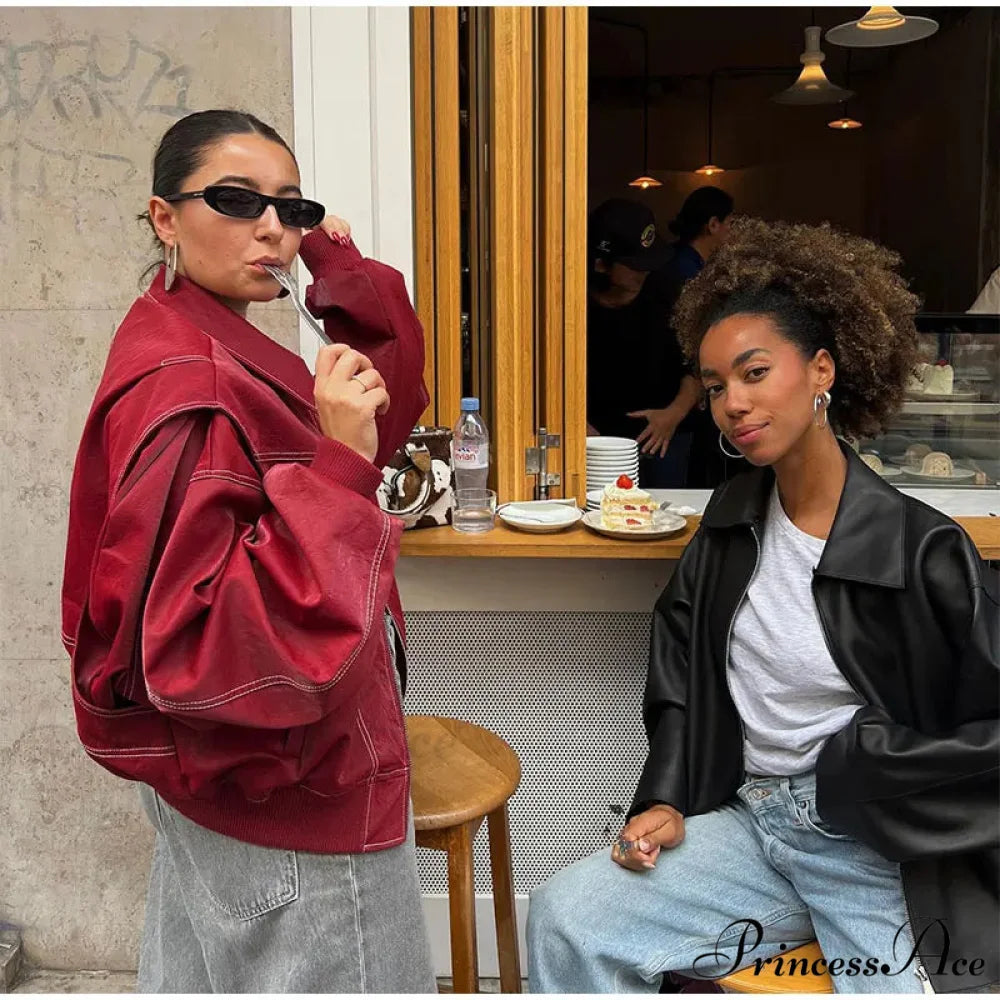 Collar Zipper Stylish Bomber Overshirt Jacket