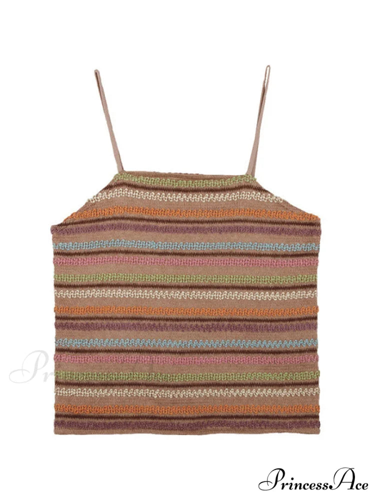 Color Block Graceful Striped Knit Sweater