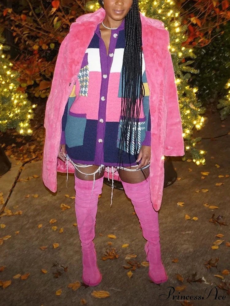 Color Block Graceful Striped Sweater