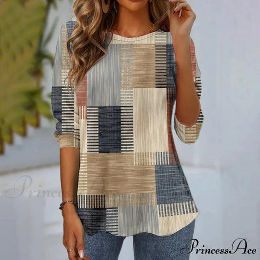 Color Retro Block Tee Multicolor / S