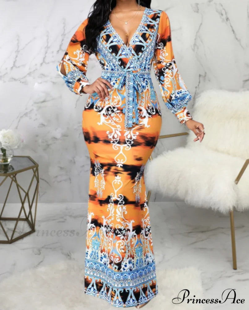 Colorblock Sashes Party Design for Elegant Gown Women