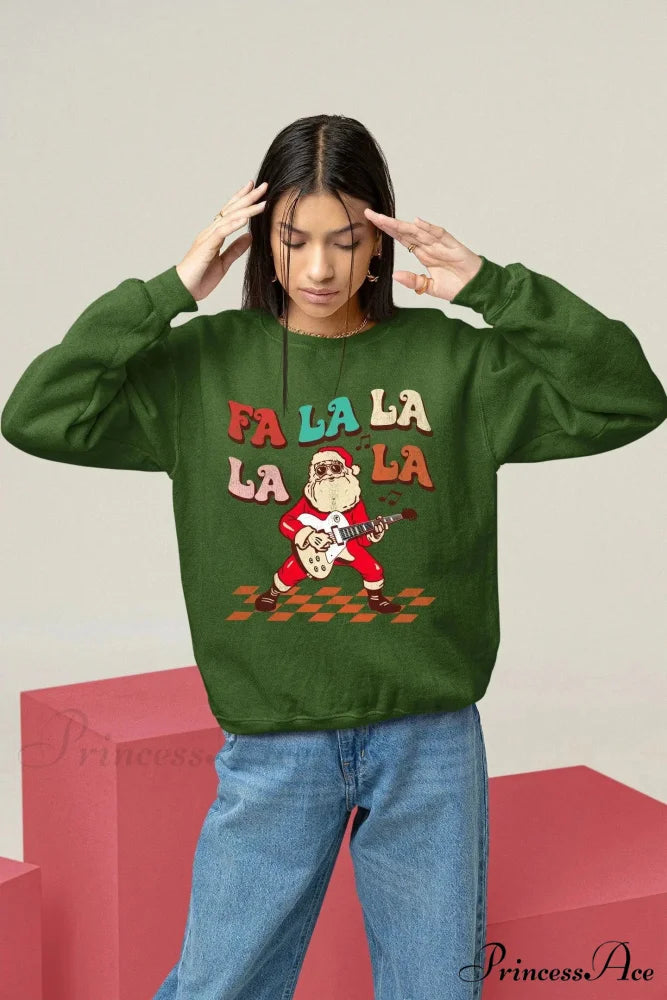 Colored Aesthetic Hipster Pure Cotton Quote Christmas Hoodie Green / S Christmas Hoodies-L