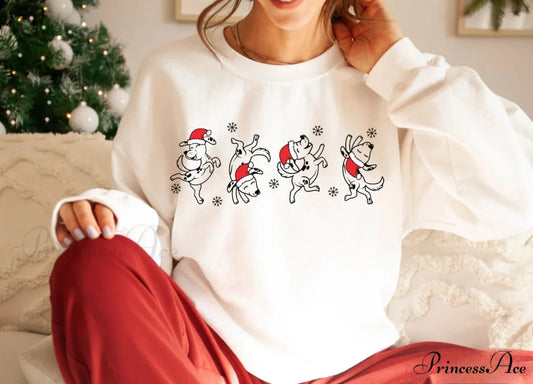 Colored Cute Dog Mom Aesthetic Quote Pure Cotton Christmas Hoodie Christmas Hoodies-L