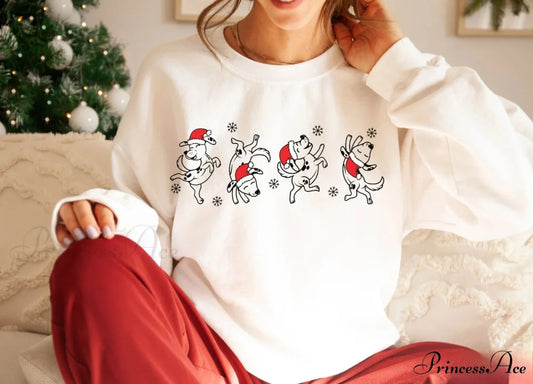 Colored Cute Dog Mom Aesthetic Quote Pure Cotton Christmas Hoodie Christmas Hoodies-L