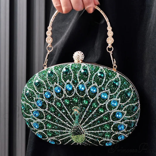 Colorful Design Gemstone Night Rhinestone Shoulder Clutch Bag clutchbag-250126