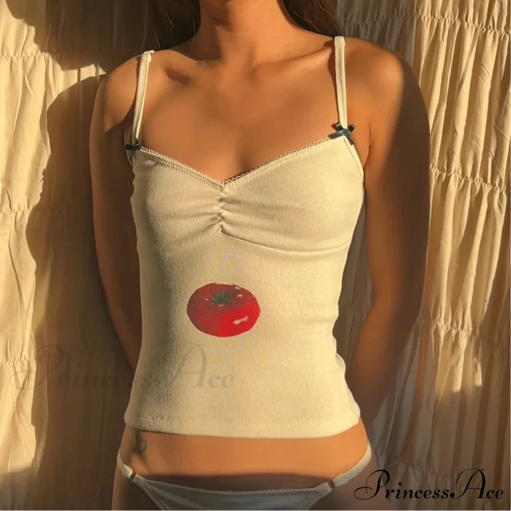 Colorful Patchwork Bow Crop Top white 3 / S croptop-250223