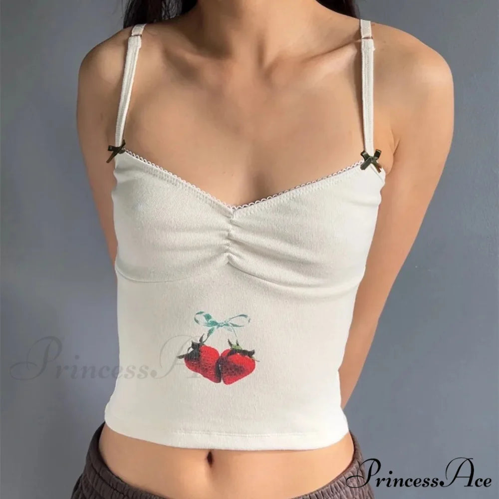 Colorful Patchwork Bow Crop Top white 4 / S croptop-250223
