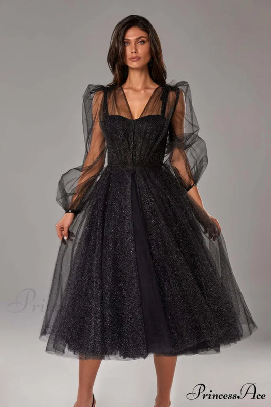Combination Sparkly Stylish Tulle Dress