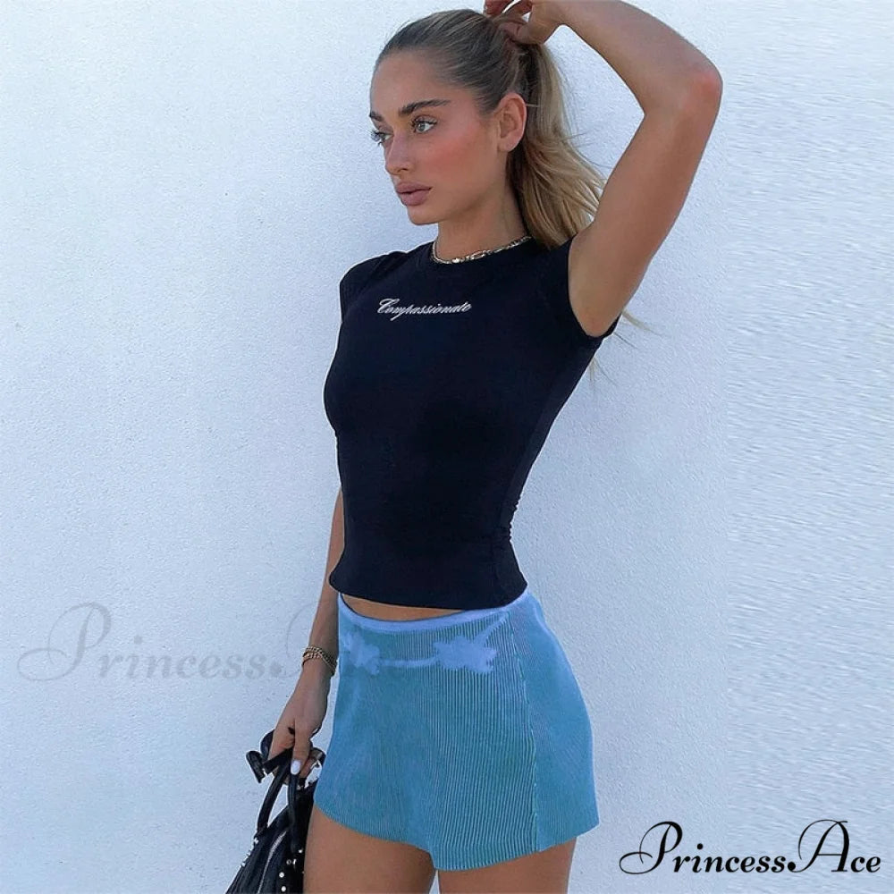 Compassionate Short-Sleeve Stylish Black Tee
