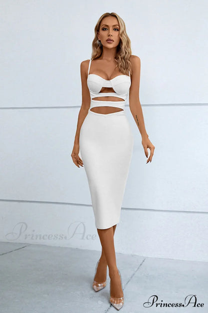 Constance Cut Out Charming Bandage Sheath Dress